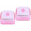 2Pièces Récipient Alimentation Rose Fixable Pour Cage De 5