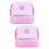 2Pièces Récipient Alimentation Rose Fixable Pour Cage De 8