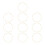 50Pièces Cercles Métalliques Pour Macramé Décorations DIY Colorées 1