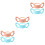 6Pièces Poignées Ergonomiques Silicone Pour Bébé Rose 5