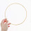 50Pièces Cercles Métalliques Pour Macramé Décorations DIY Colorées 3