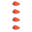 4Pièces Outils Nettoyage Bbq Gril Compacte Orange Polyvalente 7