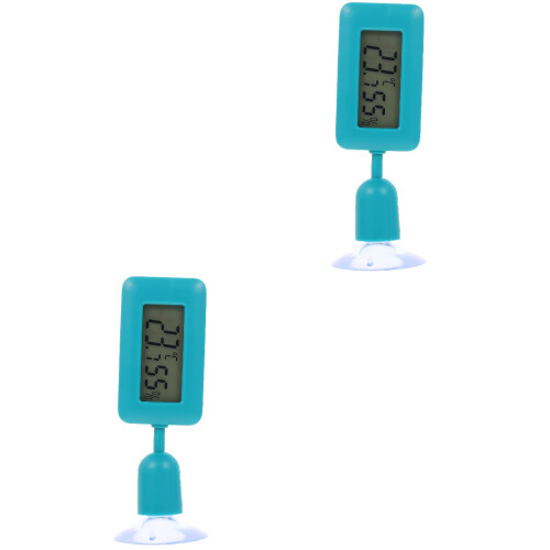 2Pièces Thermomètres Reptiles Vert Avec Ventouse Rotative 360 Facile 2