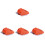 4Pièces Outils Nettoyage Bbq Gril Compacte Orange Polyvalente 2