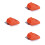 4Pièces Outils Nettoyage Bbq Gril Compacte Orange Polyvalente 5