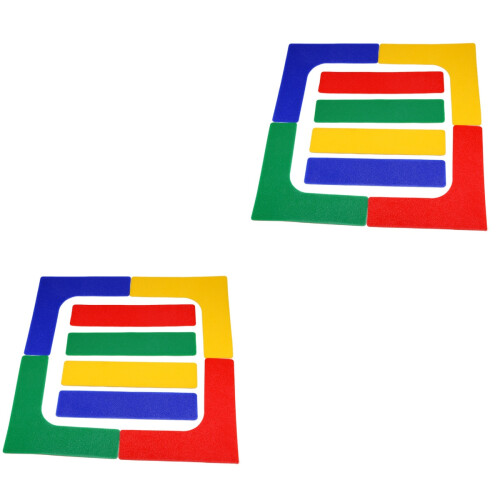 16Pièces Stickers Sol Durable Tennis Basket Multicolores 2