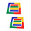 16Pièces Stickers Sol Durable Tennis Basket Multicolores 7