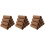 36Pcs Empty Toilet Paper Rolls DIY Crafts Durable Light Brown 6