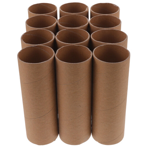 36Pcs Empty Toilet Paper Rolls DIY Crafts Durable Light Brown 1
