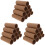 36Pcs Empty Toilet Paper Rolls DIY Crafts Durable Light Brown 4