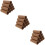 36Pcs Empty Toilet Paper Rolls DIY Crafts Durable Light Brown 11