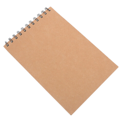 3Pièces -Notes Spirale Kraft Portable Pour Et 2