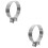 2Pcs Durable Iron Exhaust Clamps Car Modification Silver Exhaust Clips 7