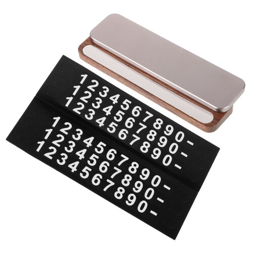 5Pcs Convenient Temporary Car Phone Number Display Plate Multi Color