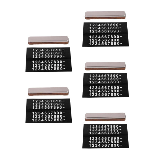 5Pcs Convenient Temporary Car Phone Number Display Plate Multi Color 2