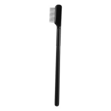 3Pièces Brosse Sourcils Cils Noire Acier Inoxydable Nettoyage Facile