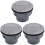 3Pièces Ventilation Auto En ABS Gris Résistant 4