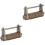 2Pièces Cadenas Sculpté Ancien Style Chinois Portable 5