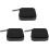 3Pièces De Rangement Cd Noir Grande Capacité 40 Disques Portable 2