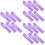 18Pièces Briseur Ampoule Violet Portable Design Rainuré 8
