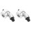 2Pièces Douche Portable Argent Pour Salon, Animaux, Bain 2