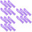 18Pièces Briseur Ampoule Violet Portable Design Rainuré 9