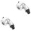 2Pièces Douche Portable Argent Pour Salon, Animaux, Bain 3
