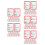75Pièces Stickers Médicales Enfants Usage Rouge 4