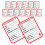 75Pièces Stickers Médicales Enfants Usage Rouge 2