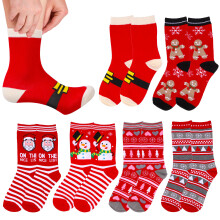 12Paires Mixtes Douces Élégantes À Motifs De Noël