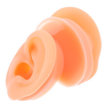 4Paires Modèles D'oreilles Silicone Souples Kaki Pour Affichage