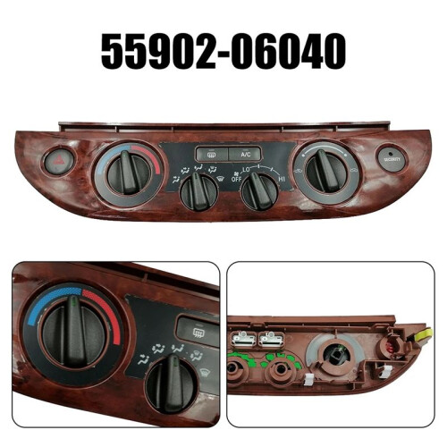 Dashboard Climate Control Heater Air Conditioning A/C  Panel Bezel Vent Button Assembly for  Camry 2003-2006 2
