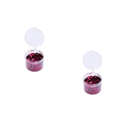 2Pièces Sequins Étoiles Rosées Pour DIY, Mariage Décor 2