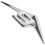 2Pièces Décalcomanies Auto 3D Métal Argent Pour Embellissement 6