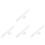 4Sets Extendable White Shower Curtain Rod No Drill Adjustable for Home 4