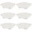 6Pcs White Ceramic Snail Baking Pan Oven Safe Barbecue Serving Dish 7