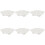 6Pcs White Ceramic Snail Baking Pan Oven Safe Barbecue Serving Dish 2