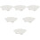 6Pcs White Ceramic Snail Baking Pan Oven Safe Barbecue Serving Dish 8