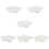 6Pcs White Ceramic Snail Baking Pan Oven Safe Barbecue Serving Dish 11
