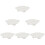 6Pcs White Ceramic Snail Baking Pan Oven Safe Barbecue Serving Dish 9