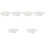 6Pcs White Ceramic Snail Baking Pan Oven Safe Barbecue Serving Dish 6