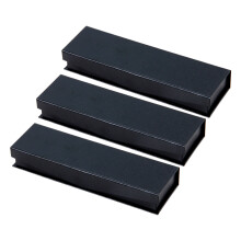 6Pcs Black Pencil Case Pen Box Stylish Gift for Friends
