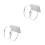 2Pièces Support De Poteau En Acier Durable Argenté Pour Caméra Cctv 4