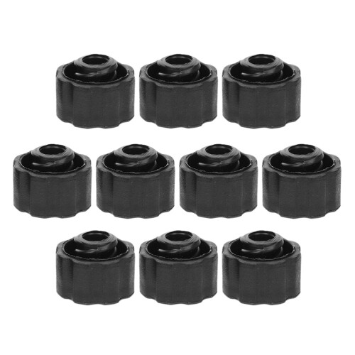 50Pz Tappi Siringa Nero PP Per Ago E Flacone Con Design Resistente 1