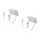 2Pièces Support De Poteau En Acier Durable Argenté Pour Caméra Cctv 8