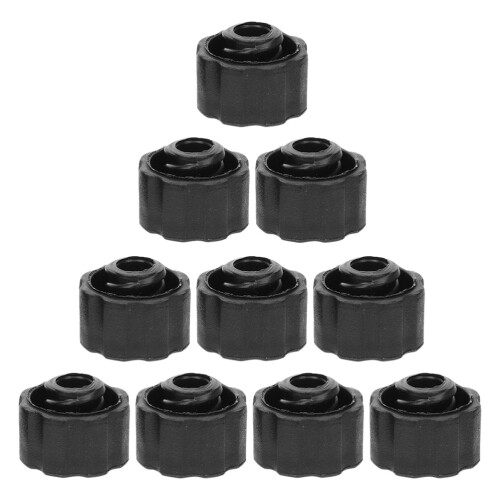 50Pz Tappi Siringa Nero PP Per Ago E Flacone Con Design Resistente 2