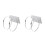 2Pièces Support De Poteau En Acier Durable Argenté Pour Caméra Cctv 3