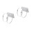 2Pièces Support De Poteau En Acier Durable Argenté Pour Caméra Cctv 6
