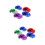 50Pièces Mini Voitures Pull-Back Plastique Jouets Formations Colorés 7