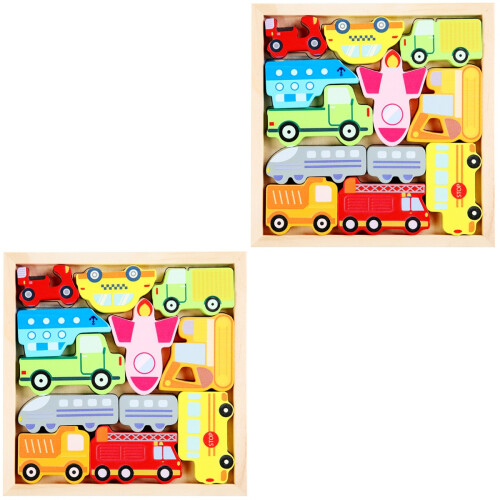 2Pz in Legno Puzzle Interattivo Resistente 2